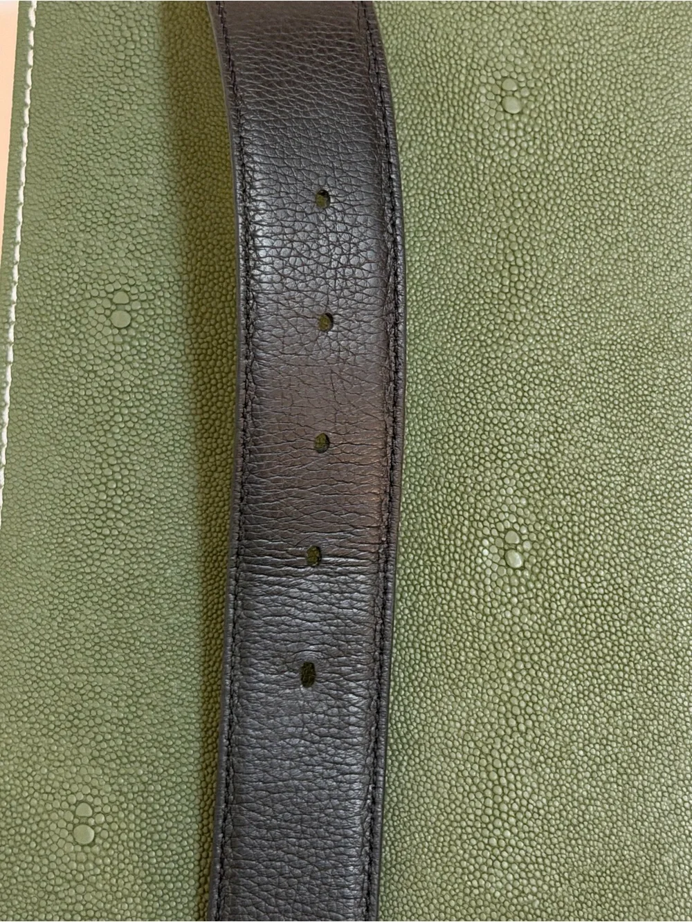 Christian Dior Men’s Reversible Belt with Silver Signature CD Buckle (85 CM)